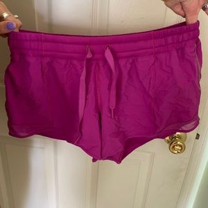 Lululemon magenta shorts size 10